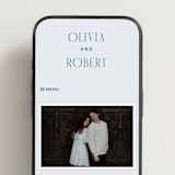 "Riviera" - Wedding Website in Ocean by Kelly Schmidt - Mobile Layout