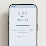 "Riviera" - Wedding Website in Ocean by Kelly Schmidt - Mobile Layout