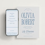 "Riviera" - Wedding Website in Ocean by Kelly Schmidt - Match Your Stationery