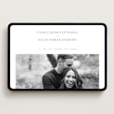 "graceful" - Wedding Website in Dusty Blue by Jennifer Postorino - Desktop Design