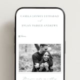 "graceful" - Wedding Website in Dusty Blue by Jennifer Postorino - Mobile Layout