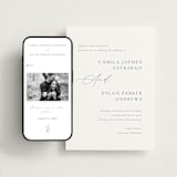 "graceful" - Wedding Website in Dusty Blue by Jennifer Postorino - Match Your Stationery