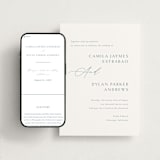"graceful" - Wedding Website in Dusty Blue by Jennifer Postorino - Match Your Stationery