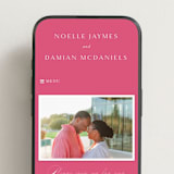 "Everlasting" - Wedding Website in Carnation by Jennifer Postorino - Mobile Layout