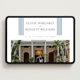 "Boulevard" - Wedding Website in French Blue by Megan Davis - Desktop Design