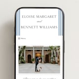 "Boulevard" - Wedding Website in French Blue by Megan Davis - Mobile Layout