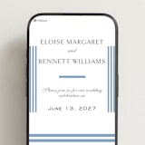 "Boulevard" - Wedding Website in French Blue by Megan Davis - Mobile Layout