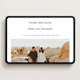 "Numerical" - Wedding Website in Lily by Owl and Toad - Desktop Design