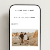 "Numerical" - Wedding Website in Lily by Owl and Toad - Mobile Layout