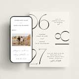 "Numerical" - Wedding Website in Lily by Owl and Toad - Match Your Stationery