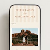 "Ambrosial" - Wedding Website in Butter by Pixel and Hank - Mobile Layout