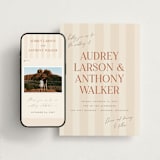 "Ambrosial" - Wedding Website in Butter by Pixel and Hank - Match Your Stationery