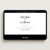 "Marcona" - Wedding Website in Ink by Blustery August - Desktop Design