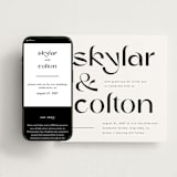 "Marcona" - Wedding Website in Ink by Blustery August - Match Your Stationery