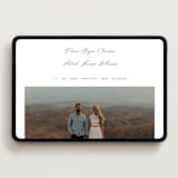 "Dotted Classic" - Wedding Website in Hydrangea by Carolyn MacLaren - Desktop Design