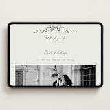 "Ornate sketched frame" - Wedding Website in Latte by Jackie Crawford - Desktop Design