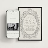 "Ornate sketched frame" - Wedding Website in Latte by Jackie Crawford - Match Your Stationery