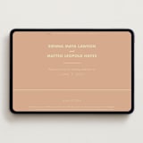 "Sienna" - Wedding Website in Salmon by Ellen Schlegelmilch - Desktop Design