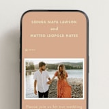 "Sienna" - Wedding Website in Salmon by Ellen Schlegelmilch - Mobile Layout