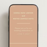 "Sienna" - Wedding Website in Salmon by Ellen Schlegelmilch - Mobile Layout