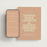 "Sienna" - Wedding Website in Salmon by Ellen Schlegelmilch - Match Your Stationery