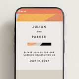 "Canyon Wall" - Wedding Website in Sunset by Robin Ott - Mobile Layout