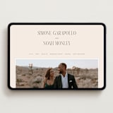 "Fero" - Wedding Website in Blush by Pati Cascino - Desktop Design