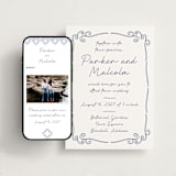 "Santorini" - Wedding Website in Cerulean by Zani van Zyl - Match Your Stationery