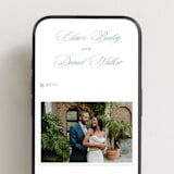"Aristocratic" - Wedding Website in Sky by Creo Study - Mobile Layout