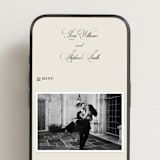 "Old Fashioned" - Wedding Website in Night by Ani Somi - Mobile Layout
