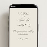 "Old Fashioned" - Wedding Website in Night by Ani Somi - Mobile Layout