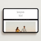 "Modern Space" - Wedding Website in Cloud by Ashlee Townsend - Desktop Design
