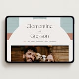 "Trois" - Wedding Website in Almond by Blustery August - Desktop Design