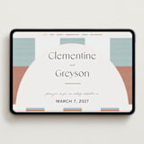 "Trois" - Wedding Website in Almond by Blustery August - Desktop Design