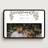 "Vintage Roses" - Wedding Website in Snow by Tara Grangroth - Desktop Design