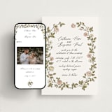 "Vintage Roses" - Wedding Website in Snow by Tara Grangroth - Match Your Stationery