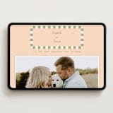 "Boardwalk" - Wedding Website in Peach by Baumbirdy - Desktop Design