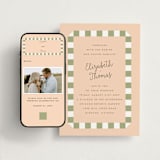 "Boardwalk" - Wedding Website in Peach by Baumbirdy - Match Your Stationery