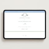 "Vintage Whimsy" - Wedding Website in Bluebell by Corinne Malesic - Desktop Design