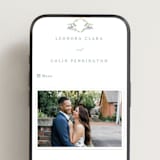 "Vintage Whimsy" - Wedding Website in Bluebell by Corinne Malesic - Mobile Layout