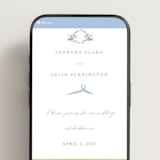 "Vintage Whimsy" - Wedding Website in Bluebell by Corinne Malesic - Mobile Layout
