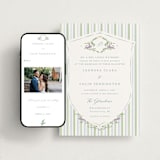 "Vintage Whimsy" - Wedding Website in Bluebell by Corinne Malesic - Match Your Stationery