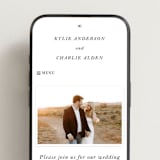 "traditional love story" - Wedding Website in Black Tie by Phrosné Barwood - Mobile Layout