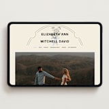 "Sealed" - Wedding Website in Daisy by Baumbirdy - Desktop Design