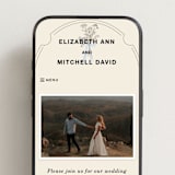 "Sealed" - Wedding Website in Daisy by Baumbirdy - Mobile Layout