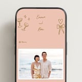 "Handwritten Letter" - Wedding Website in Butterscotch by Helena Vitto - Mobile Layout