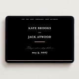 "Elance" - Wedding Website in Onyx by Eric Clegg - Desktop Design