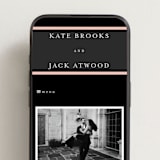 "Elance" - Wedding Website in Onyx by Eric Clegg - Mobile Layout