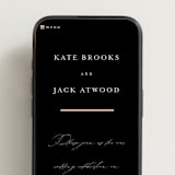 "Elance" - Wedding Website in Onyx by Eric Clegg - Mobile Layout