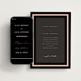 "Elance" - Wedding Website in Onyx by Eric Clegg - Match Your Stationery